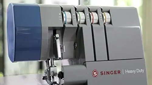 Singer X5004-Hd Metal Frame Serger & Overlock Machine 2-3-4 Stitch Capability, 8 Built-In Stitches, 1300 Stitches Per Minute,