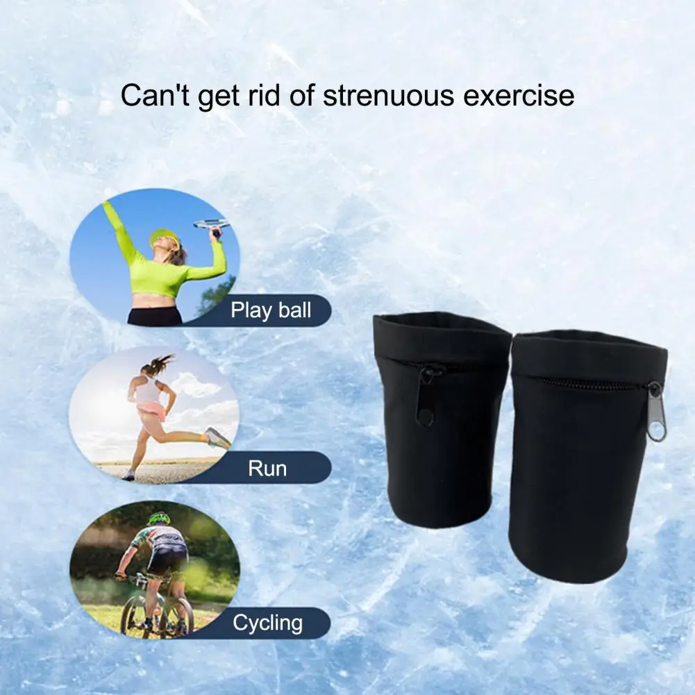 Man Wrist Wallet Pouch Zipper Running Bag Women hair band Gym Cycling Wrist Support Band Bag Coin Key Pocket Sweatbands