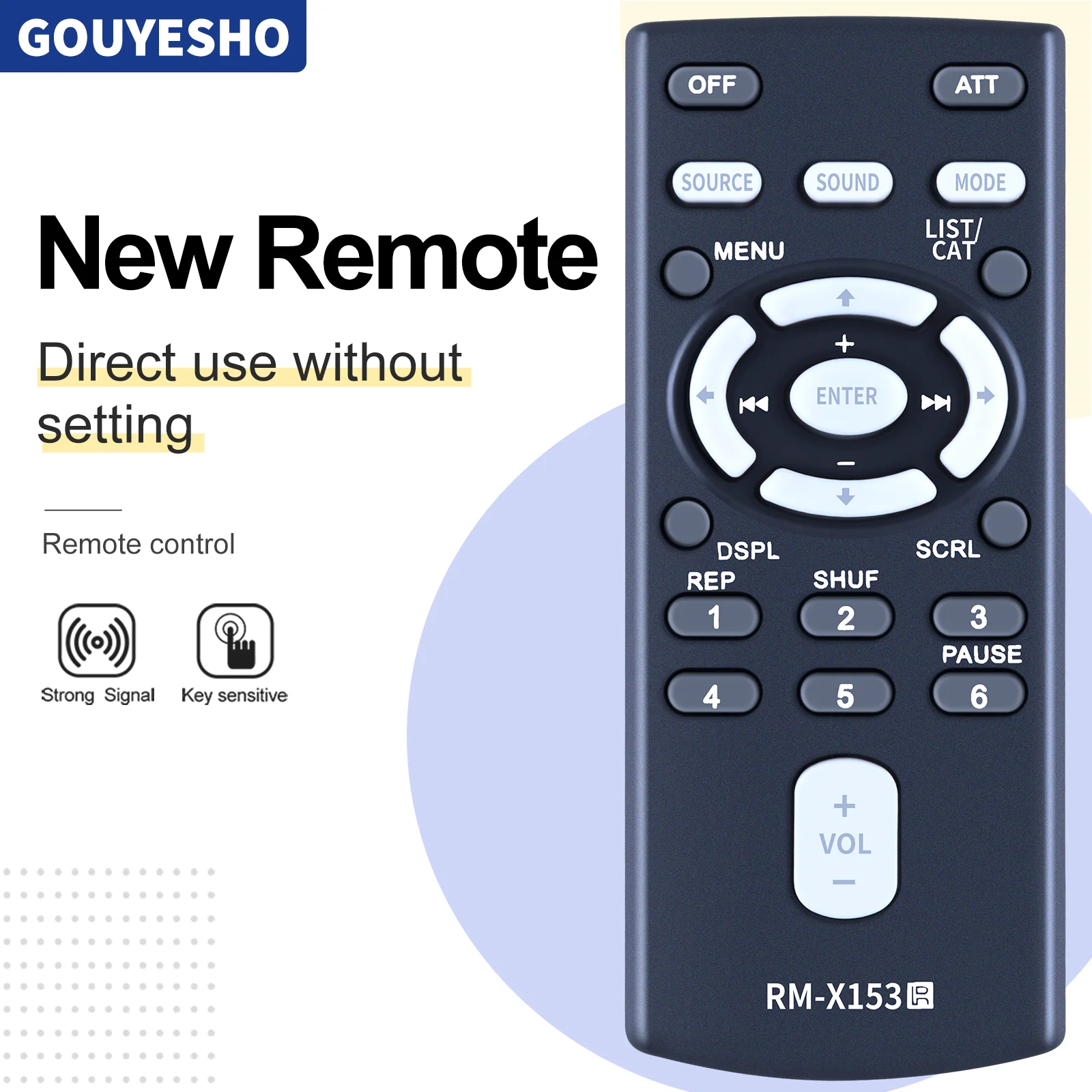 

Новая замена для пульта дистанционного управления для SONY RM-X153 RM-X151 RM-X154, перчаточный ящик, пульт дистанционного управления для Sony, автомобильные стереосистемы