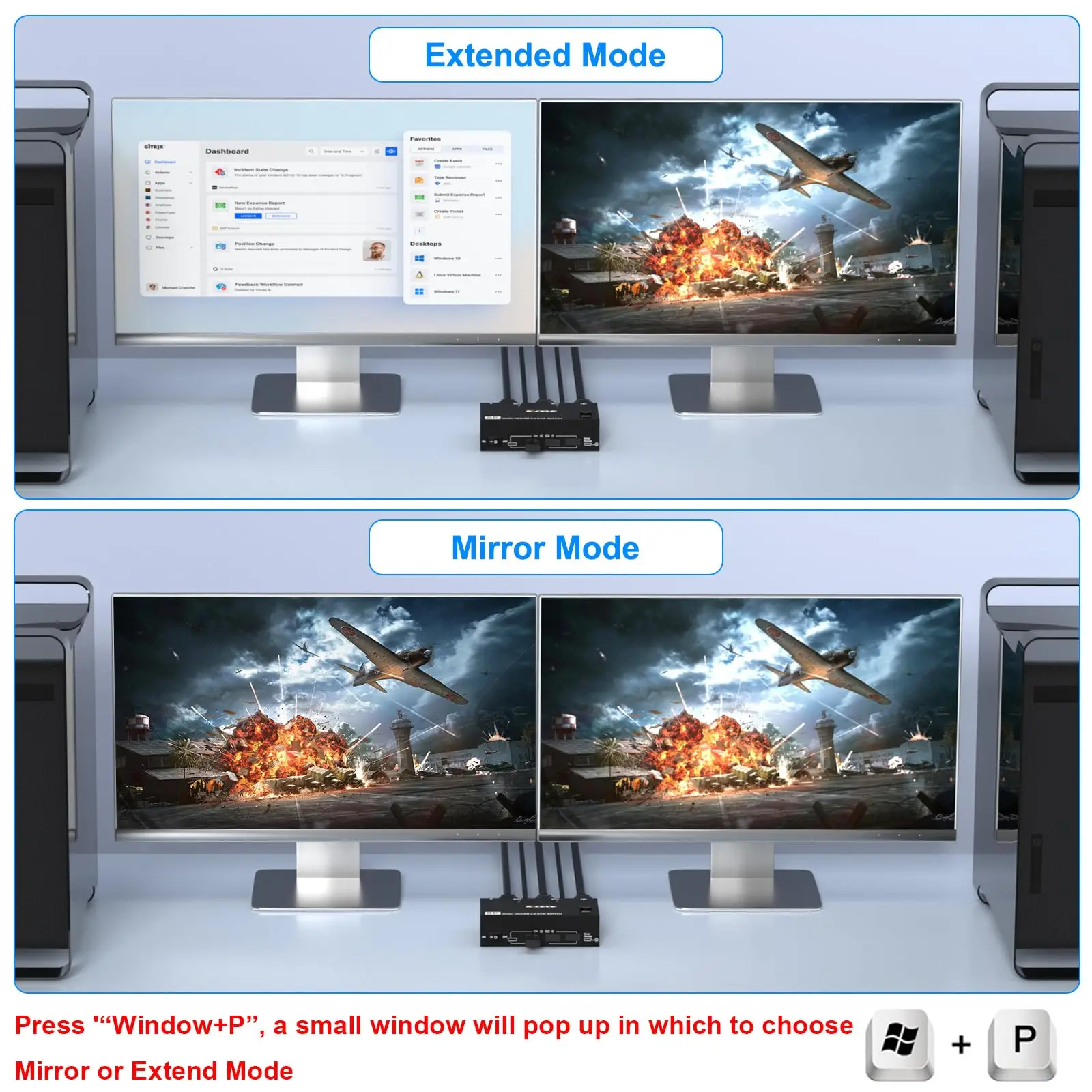   KVM ġ, HDMI 2.1 KVM ġ, ǻ  2 ,  3 , USB 3.0 + 1 USB C ġ, 8K @ 60Hz, 4K @ 120Hz, ǰ
