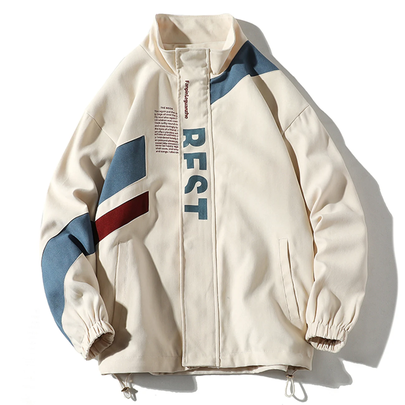 

LACIBLE New Arrival Vintage Letter Print Patchwork Jacket 2022 Hot Sale Spring Autumn Outerwear Men Women Outdoor Hiking Coat