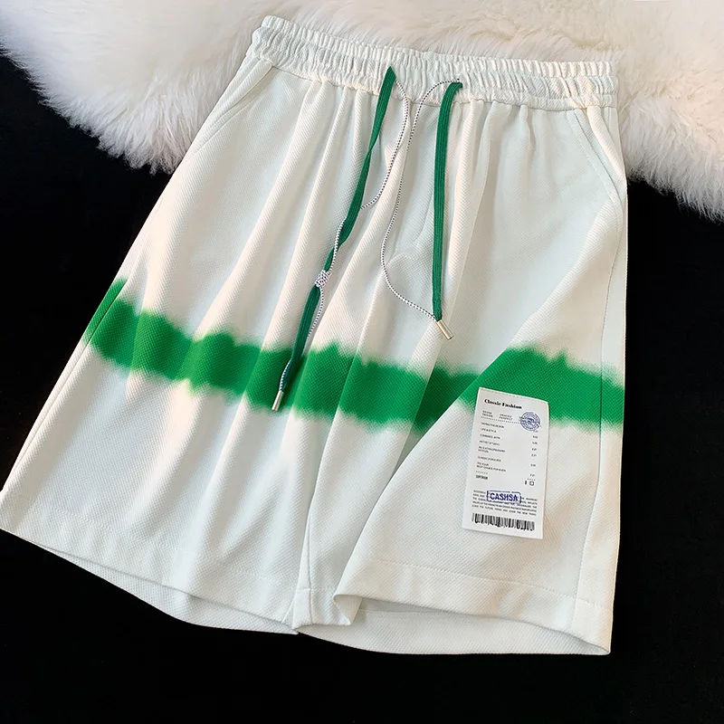 Men's Shorts 2023Drawstring Elastic Waist  Baggy Pants Summer Casual Men's High Street Swimming Shorts Streetwear Beach pants
