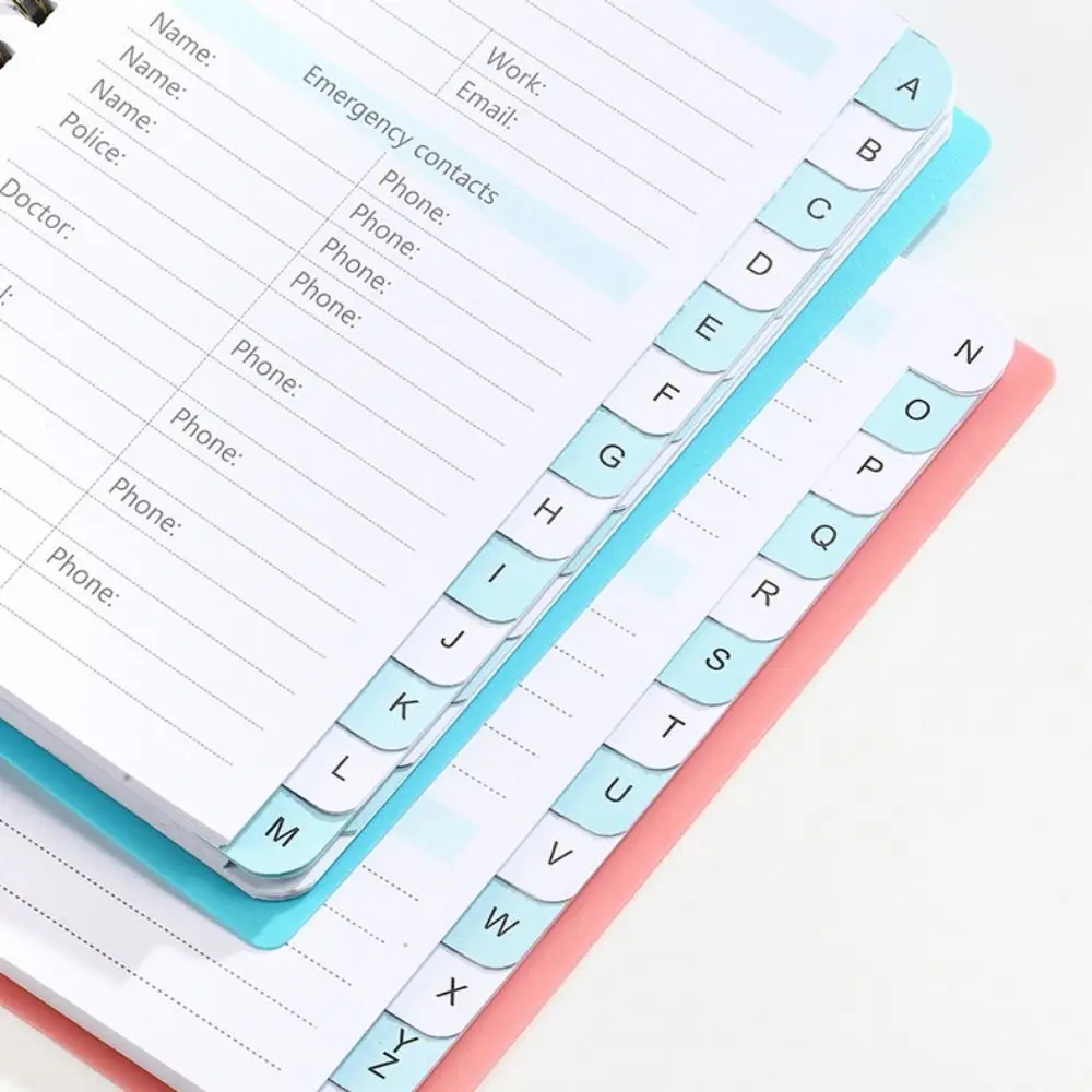 Alphabetical Tabs Spiral Password Keeper Notebook, A6 Mini Size, Secure Website Logins Organizer