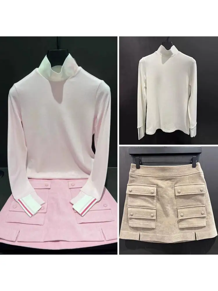 

2024 Golf Women's New Slim-fit Slimming Base-coat Long-sleeved Fashionable Elegant All-match Hip Skirt