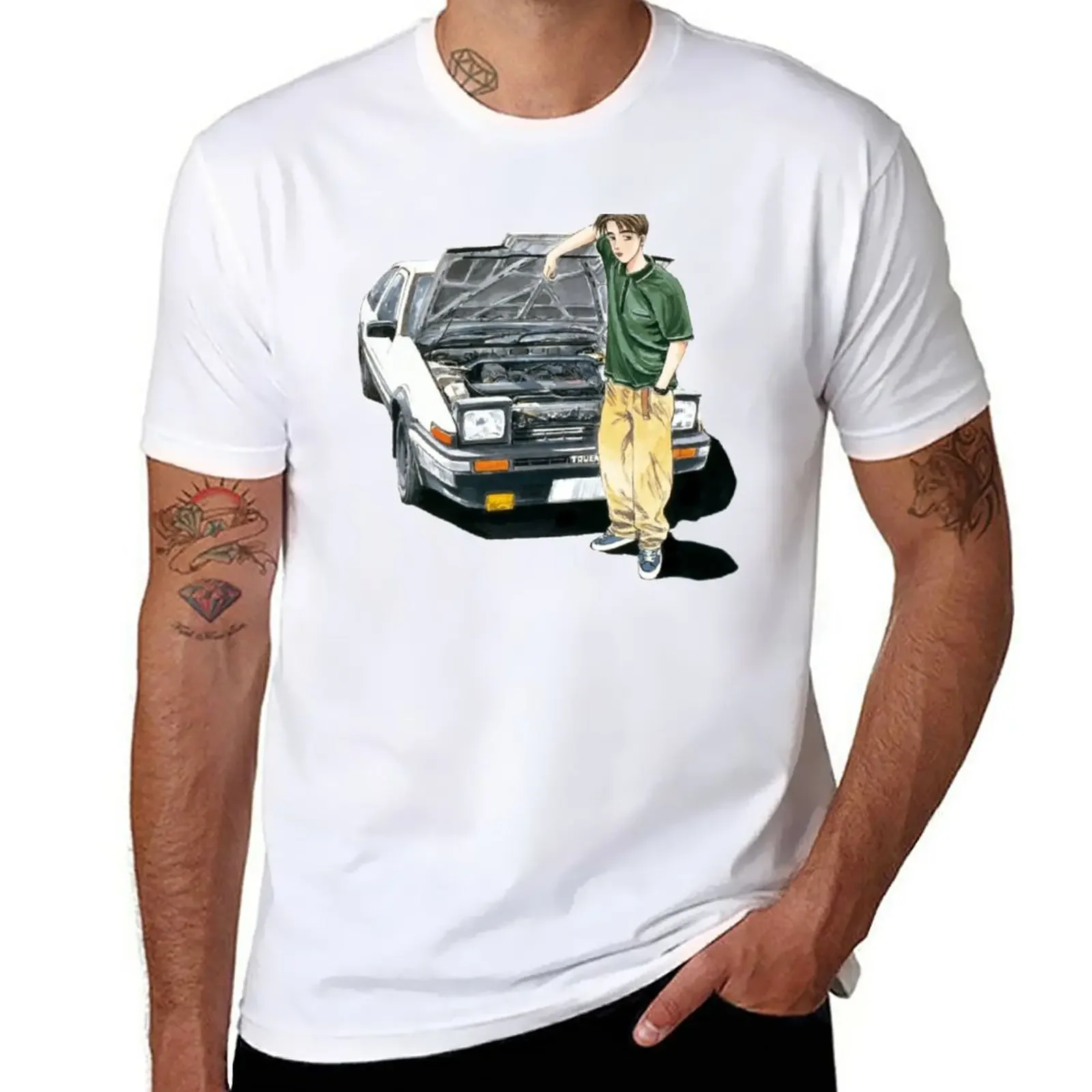 

Takumi Initial D T-Shirt summer tops aesthetic clothes tees workout shirts for men