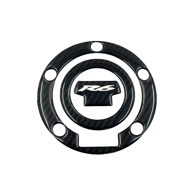 R6 스티커 3D 탄소 모양 오토바이 탱크 패드 보호대 스티커 케이스 Yamaha YZF600 YZF-R6 R6S Tankpad 데칼