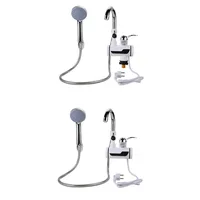 3000W prise ue chauffe-eau électrique instantané douche affichage numérique 220V cuisine salle de bains sans réservoir robinet d'eau chaude chauffage 2