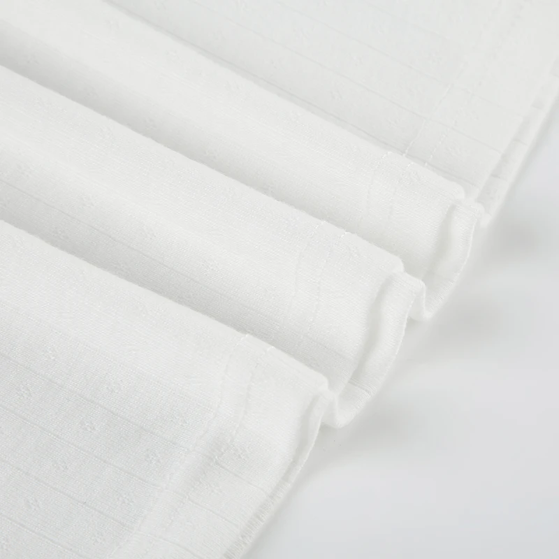 White Solid Hook Hollow Knitted Slim Long Sleeve Cropped T Shirt Women Button Up O Neck Basic Simple Casual Spring Autumn Tees
