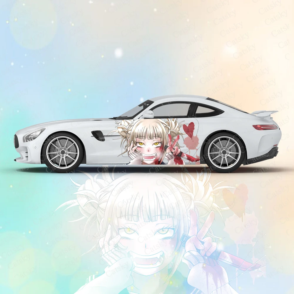 

Toga Himikon 2pcs Cool Personalized Creative Car Stickers Auto Vinyl Decal Both Side Body Automobiles Car Parts Accessories