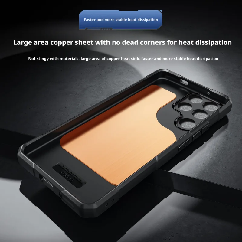 Lightweight Silicone Copper Heat Sink Gaming Case with Refreshing Grip