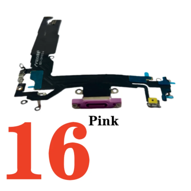 Charging USB Port Flex Cable for iPhone 16 Pro Max 16E Charger Dock Connector Ribbon Repair 1pcs