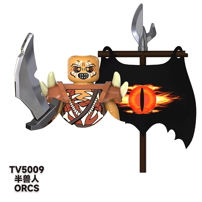 Lord of the Rings Hobbit Minifigures Medieval Movie Character Building Blocks Figures DIY Assemble Bricks Dolls Creative Coll - 3
