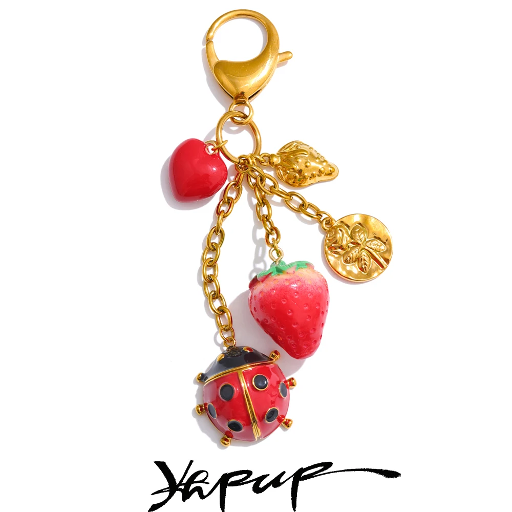 Yhpup Keychain for Women Stainless Steel