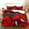 2024 Lil Darkie Bedding Set Single Twin Full Queen King Size Bed Set Adult Kid Bedroom Duvetcover Sets 3D Anime Bed Sheet Set 4