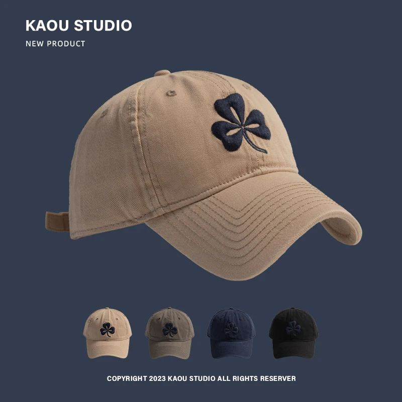 

All-Matching Embroidered Peaked Cap Women's Fashion Soft Top Baseball Cap Fashion Brand Street Peaked Cap Men
