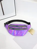 Laser Fanny Pack Belt Bag for Women Cross Body Womens Crossbody Bags Waist Bag Fashion Waist Pack Bum Bag Hiking Running Travel - Image 5