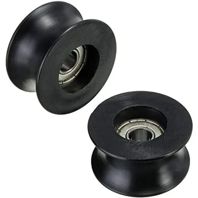 Puleggia Con Scanalatura A U, 4 Pezzi Rullo Della Puleggia Della Ruota Con Scanalatura Tipo U - Foto 4