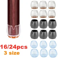 Chair Leg Caps Silicone Feet Protector Pads Furniture Table Covers Socks Plugs Cover Furniture Leveling Feet Home Decor 1