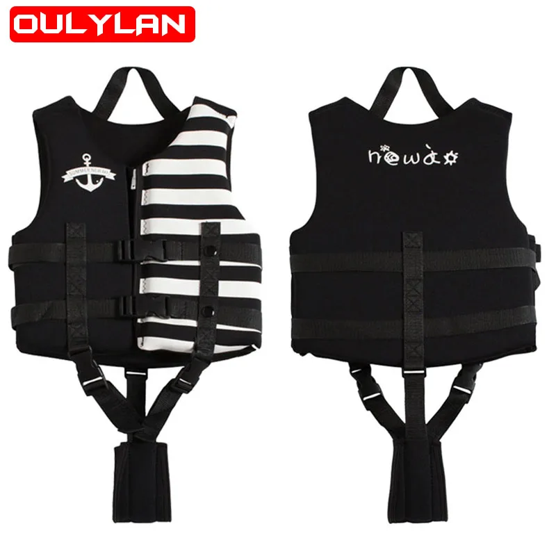 

Oulylan New Neoprene Life Jacket For Kids Buoyancy Life Vest Boys Girls Surfing Vests Diving Flotation Swimming Aid Child