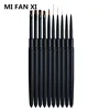 10Style Nail Art Brush Pen Pointing Drawing Line Builder Design Nail Polish UV Gel Tips Decoration Manicure 1