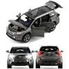 1/32 Toyota Highlander SUV Sport Toy Car Diecast Metal Alloy Miniature JKM Sound & Light Collection Model Gift for Boy Children 3