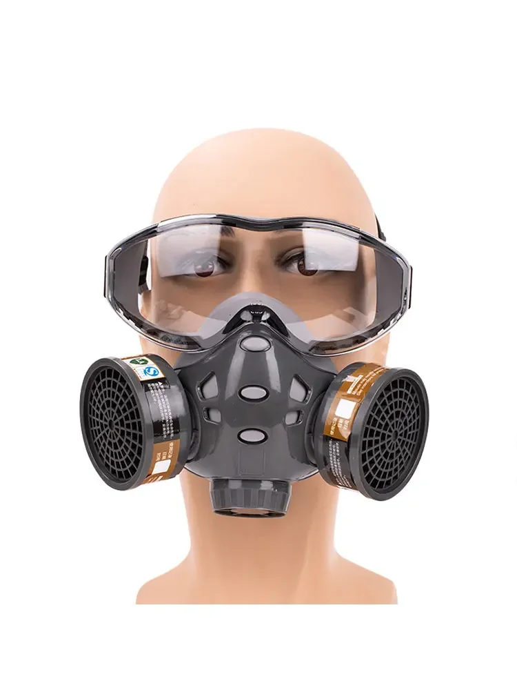Respirator Full Face Gas Mask Safety Glasse Spray Paint Chemical Pesticide Decoration Formaldehyde Filter gas mask gas respirator