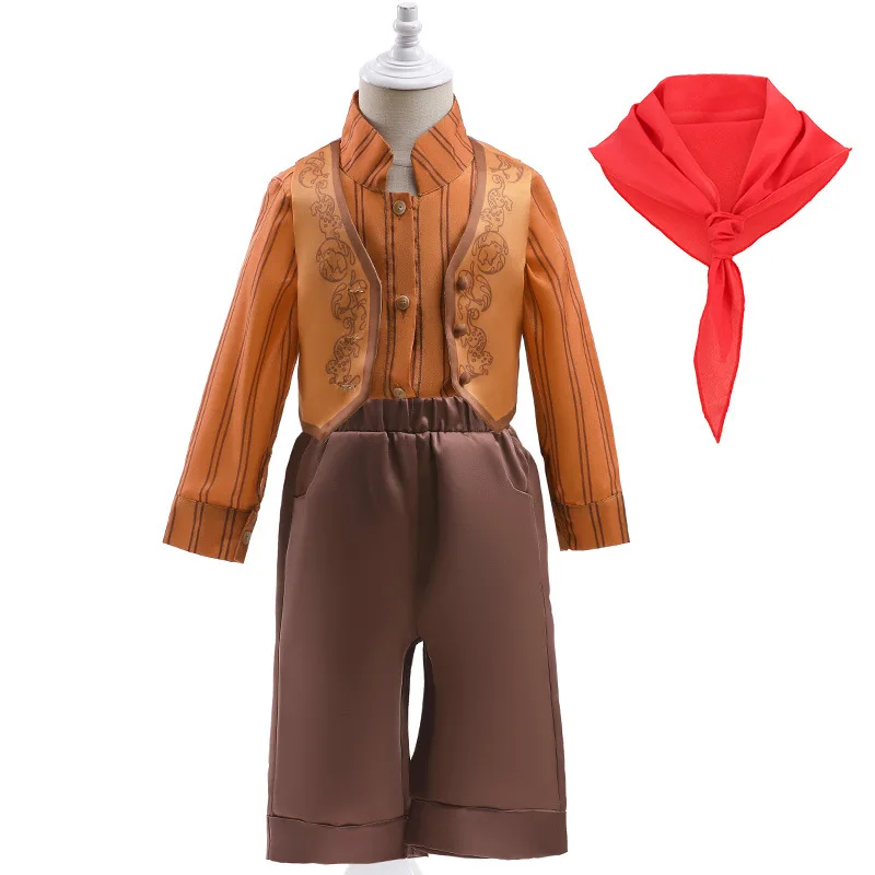 Antonio Madrigal Cosplay Costume Top Pants Outfits Halloween Carnival Suit Kids Role Play Clothes Outfit Wig Suit Birthday Party 2