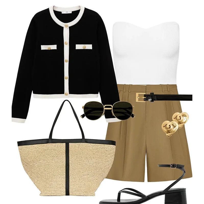 NEW Handcrafted Straw Weaving Beach Women's Shoulder Large Capacity Tote Bag Summer Holiday Bucket Bag