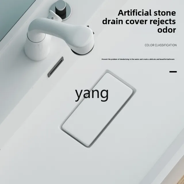 อ่างล้างหน้าหินเทียม LTT แบบติดตั้งในตัว พร้อมตู้ห้องน้ำ 4