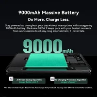 2025 New Blackview MEGA 2 Tablets 12 inch 2K Display 12GB 256GB Android 15 Octa-core 9000mAh Widevine L1 Pad PC 2