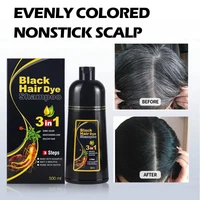 500ml MEIDU Original 3in1 Hair Darkening Dye Shampoo Herbal Ingredients Color Hair Care Shampoo Gray To Black for Men Women 1