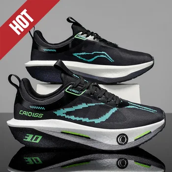 Running Shoes Carbon Board Speciality Marathon Men Sports Breathable Lightweight Women's Comfortable Athletic Nonskid Sneakers