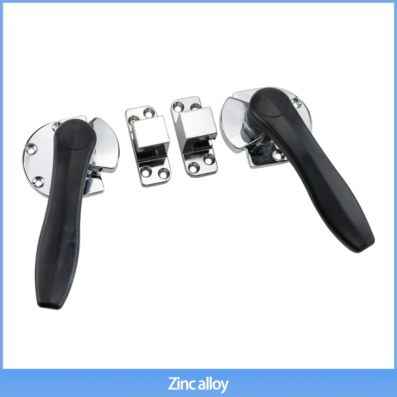 Zinc Alloy Steaming Cabinet Cart Box Door Handle Industrial Equipment Canteen Machine Handle Plate Kitchenware Accessory