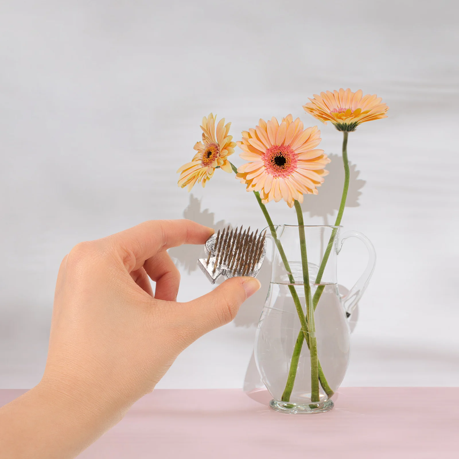 

Flower Arrangement Tool Florist Supplies Floral Fixation Base Arranging Zen Spike Arranger Stainless Steel Frog Holder