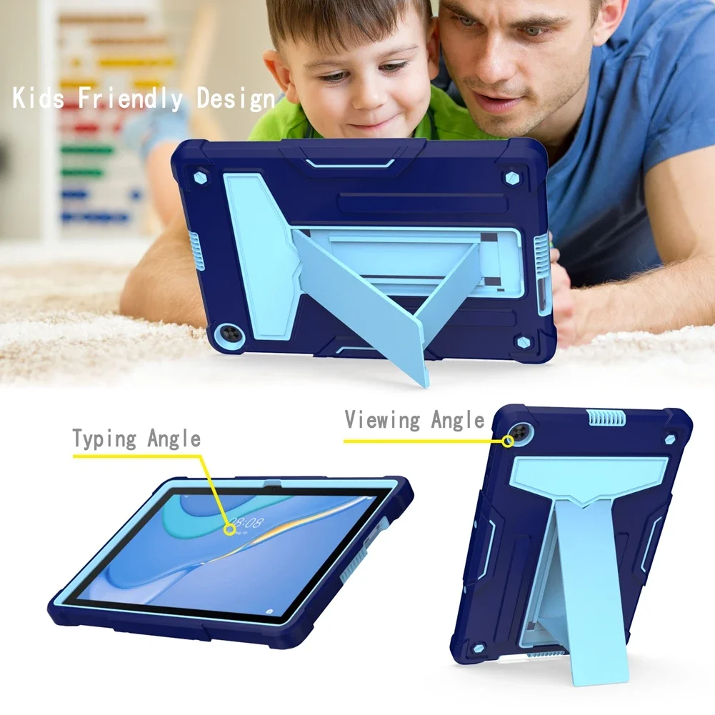 

Case For Huawei MatePad T10S 10.1" T10 9.7" T8 8.0" Full body Heavy ShockProof Kids Cover For Huawei MediaPad T5 10 10.1" Fundas