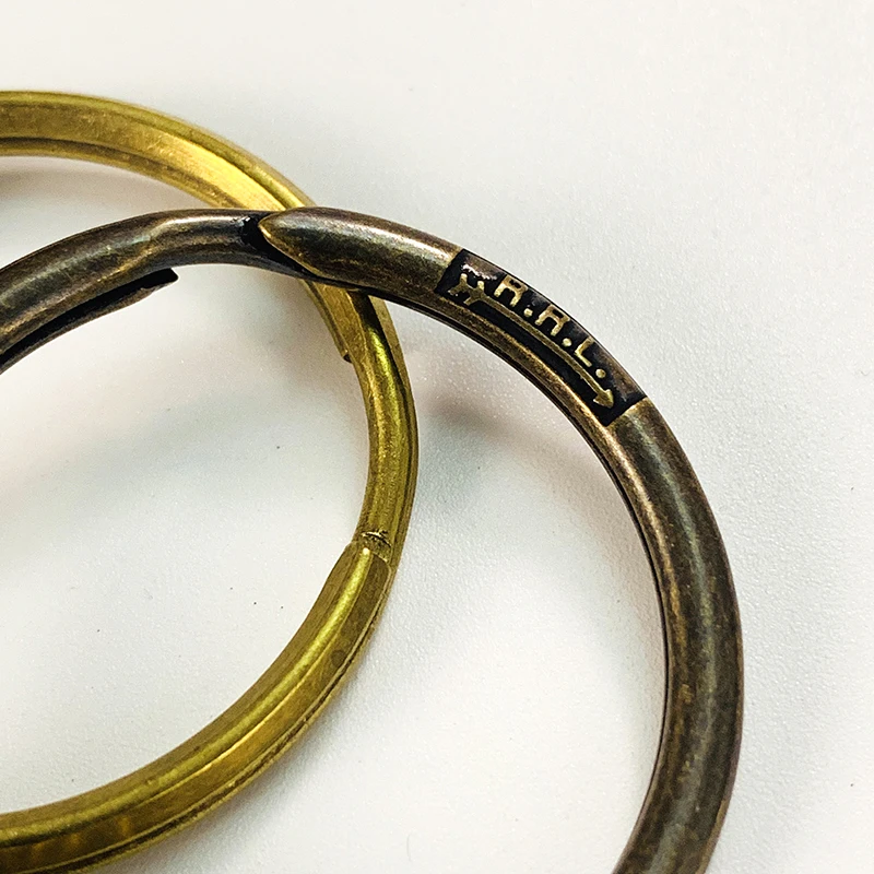 Simple Pure Copper Multi Ring Home Key Chain Men Brass Retro Car Keychain Key Ring Durable Suitable For Multiple Key