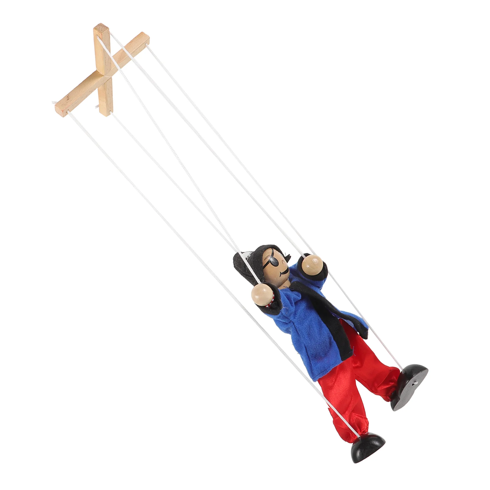 

String Pirate Puppet Kids Marionette Toy Funny Pirate Craft Toddler Plaything Pirate Marionette Puppet