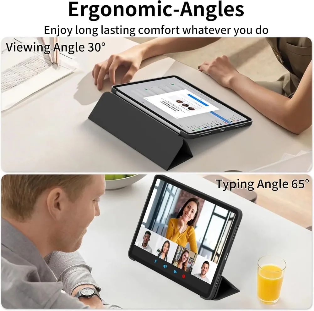 Magnetic Trifold Stand Tablet Case with Auto Sleep/Wake Feature