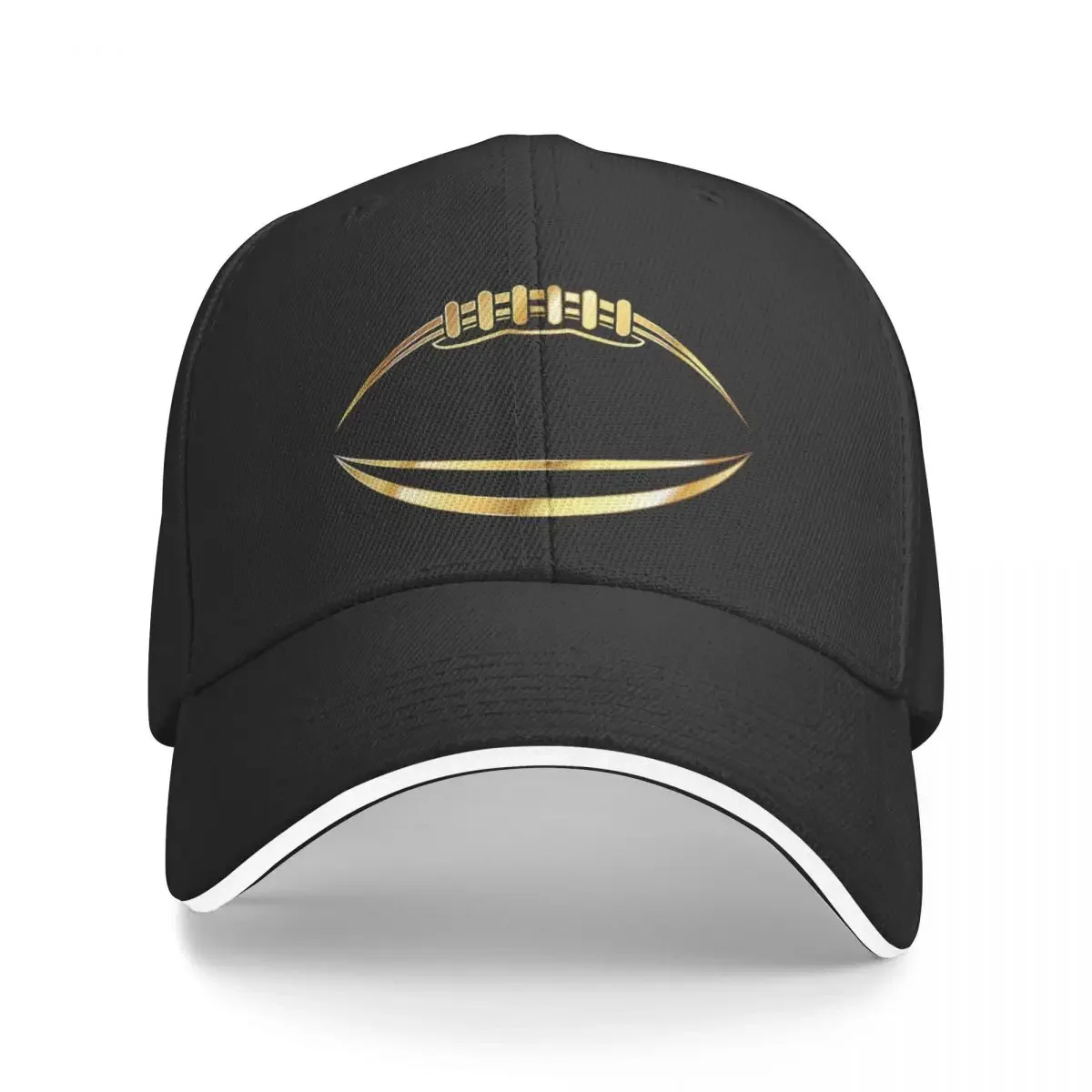 

Football Gold Baseball Cap Sun Hat For Children party Hat Women Men's