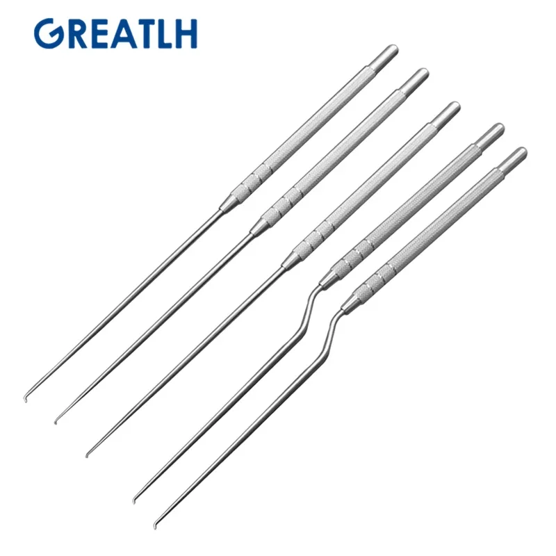Ear Extraction Instrument Stainless Steel Cerumen Hook Ear Use Hook Gun Type Hospital ENT