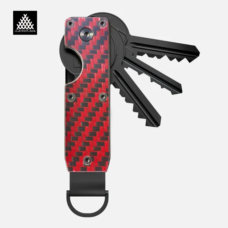 Premium Carbon Fiber and Metal Alloy Key Holder