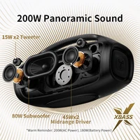 TRIBIT StormBox Blast 2 Bluetooth Speaker, 200W Power With Subwoofer Outdoor IP67 Party Speaker, 30H Playtime, LED, Mic Input - Image 2