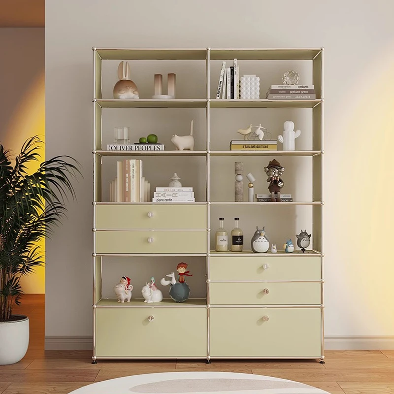 

Design Bookshelf Organizer Indoor Magazine Items Office Minimalist Display Cabinet Corner Estante Pared Furniture Living Room