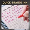 Leto Chinese style Calligraphy Brush tip Pen Black/Red/Gold for Student easy writing Markers Art School Supplies Stationery 4