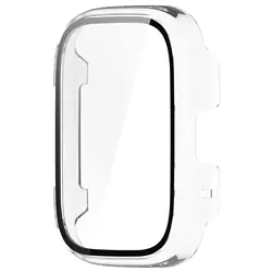 Premium Tempered Glass Screen Protector and Protective Bumper Case Cover for Redmi Watch 3 (Translucent)