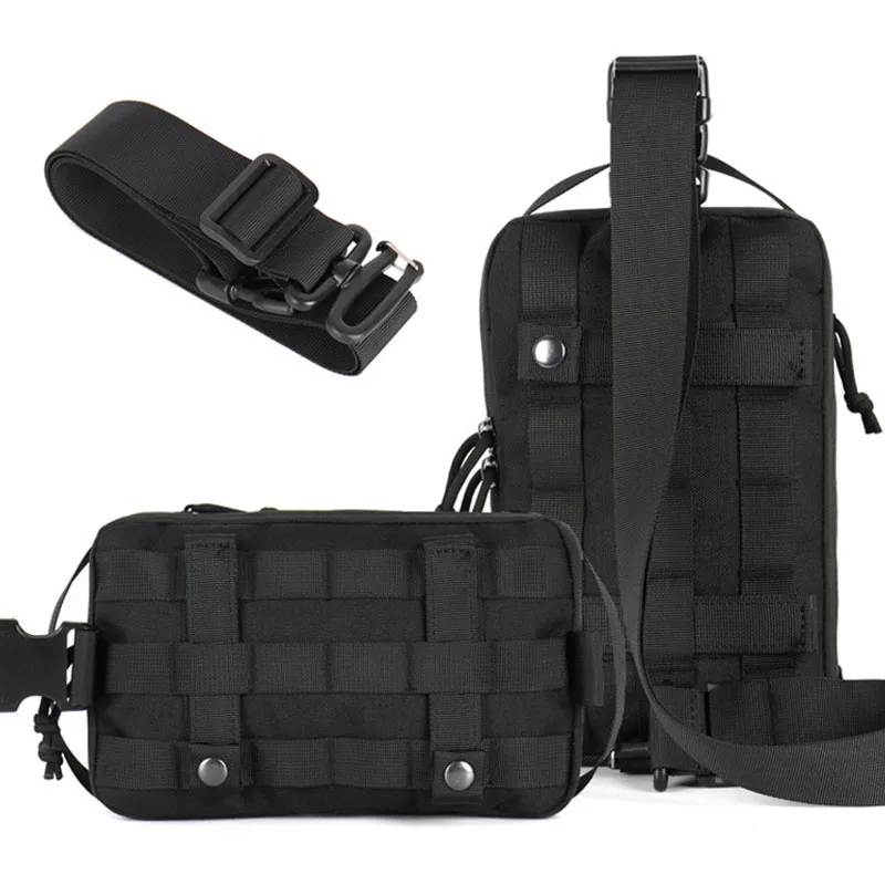 Molle Tactical Pouch Hunter Waist Bag Molle Chest Shoulder Pack Men Camping Hunting Airsoft Emergency First Aid Medical Pack 2