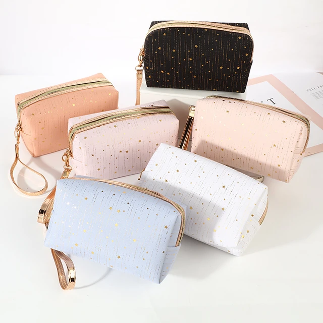 Small Pencil Case Bag Cosmetic Bag Durable Zipper Pu Leather Makeup Pouch  Bag Holder Fashion Pencil Case For Girls - Cosmetic Bags & Cases -  AliExpress
