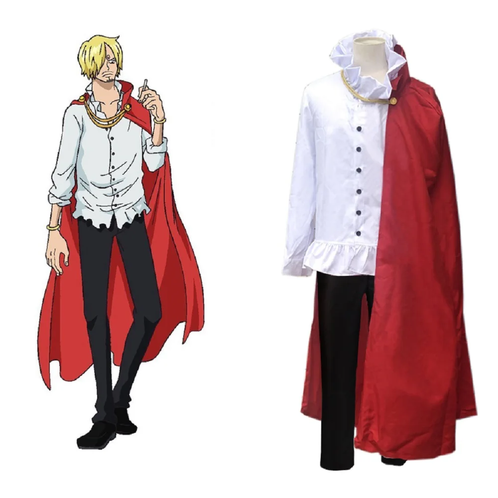 

Unisex Anime Cos Vinsmoke Sanji Cosplay Costumes Outfit Halloween Christmas Uniform Suits
