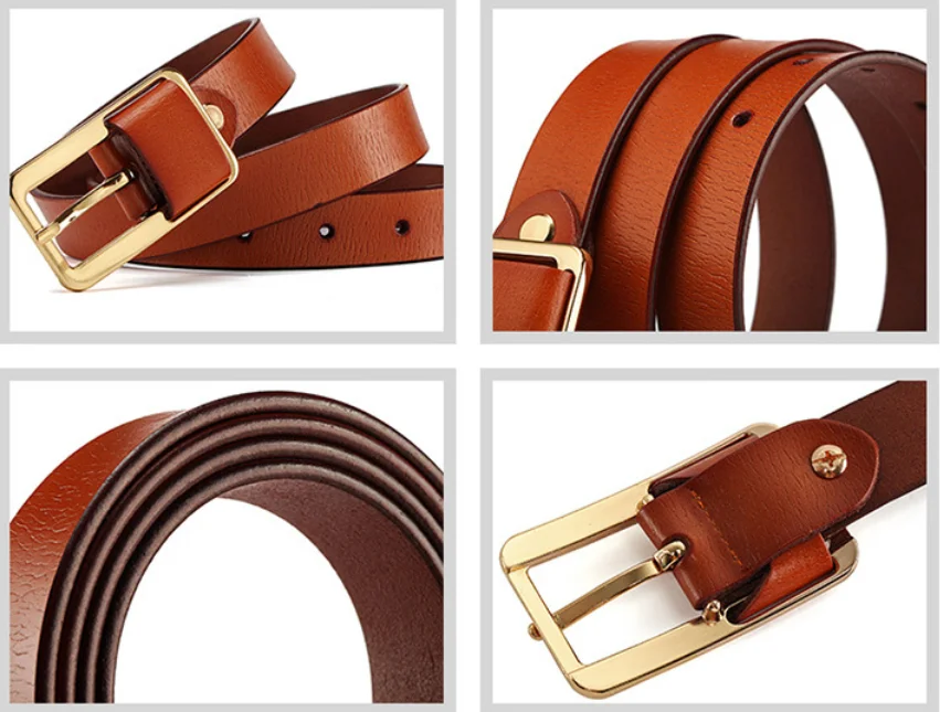 Elegant Women's PU Leather Belt - 2.3cm Width Fashionable Waist Accessory