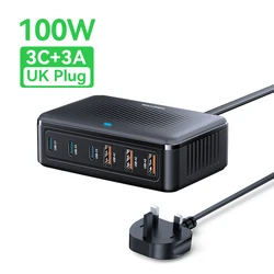 Rocoren 100W GaN 6 - Port USB Fast Charging Station - 100W UK Plug